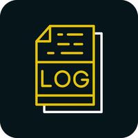 Log Datei Format Vektor Symbol Design