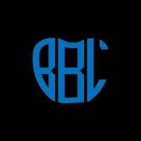 bbl Brief Logo kreativ Design. bbl einzigartig Design. vektor