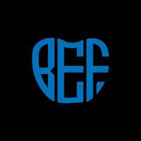 bef brev logotyp kreativ design. bef unik design. vektor