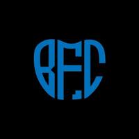 bfc brev logotyp kreativ design. bfc unik design. vektor