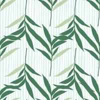 abstrakt Urwald Palme Blatt nahtlos Muster. stilisiert tropisch Palme Blätter Hintergrund. vektor