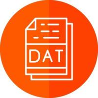 dat Datei Format Vektor Symbol Design