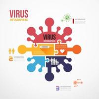 sticksågsbanner för coronavirus. konceptdesign infographic mall vektorillustration vektor