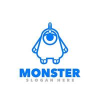 Monster- Linie Kunst vektor