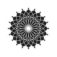 mandala symbol ikon vektor