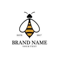 Vektor Honig Biene Logo Vorlage