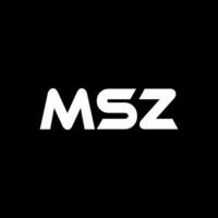 msz Brief Logo Design, Inspiration zum ein einzigartig Identität. modern Eleganz und kreativ Design. Wasserzeichen Ihre Erfolg mit das auffällig diese Logo. vektor