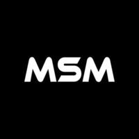 msm Brief Logo Design, Inspiration zum ein einzigartig Identität. modern Eleganz und kreativ Design. Wasserzeichen Ihre Erfolg mit das auffällig diese Logo. vektor