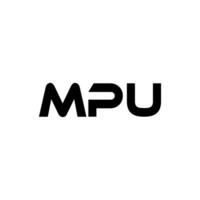 mpu Brief Logo Design, Inspiration zum ein einzigartig Identität. modern Eleganz und kreativ Design. Wasserzeichen Ihre Erfolg mit das auffällig diese Logo. vektor