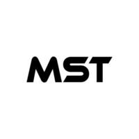 mst brev logotyp design, inspiration för en unik identitet. modern elegans och kreativ design. vattenmärke din Framgång med de slående detta logotyp. vektor