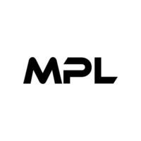 mpl Brief Logo Design, Inspiration zum ein einzigartig Identität. modern Eleganz und kreativ Design. Wasserzeichen Ihre Erfolg mit das auffällig diese Logo. vektor