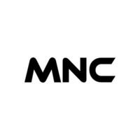 mnc Brief Logo Design, Inspiration zum ein einzigartig Identität. modern Eleganz und kreativ Design. Wasserzeichen Ihre Erfolg mit das auffällig diese Logo. vektor