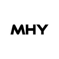 mhy brev logotyp design, inspiration för en unik identitet. modern elegans och kreativ design. vattenmärke din Framgång med de slående detta logotyp. vektor