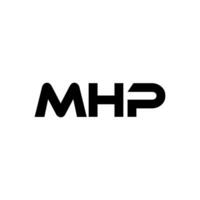 mhp brev logotyp design, inspiration för en unik identitet. modern elegans och kreativ design. vattenmärke din Framgång med de slående detta logotyp. vektor