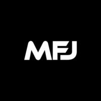 mfj Brief Logo Design, Inspiration zum ein einzigartig Identität. modern Eleganz und kreativ Design. Wasserzeichen Ihre Erfolg mit das auffällig diese Logo. vektor