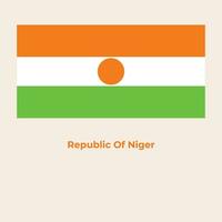 die Niger-Flagge vektor