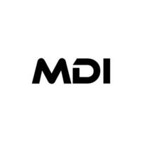 mdi Brief Logo Design, Inspiration zum ein einzigartig Identität. modern Eleganz und kreativ Design. Wasserzeichen Ihre Erfolg mit das auffällig diese Logo. vektor