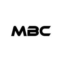 mbc brev logotyp design, inspiration för en unik identitet. modern elegans och kreativ design. vattenmärke din Framgång med de slående detta logotyp. vektor