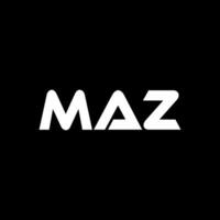Maz Brief Logo Design, Inspiration zum ein einzigartig Identität. modern Eleganz und kreativ Design. Wasserzeichen Ihre Erfolg mit das auffällig diese Logo. vektor