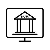 Internet Banking Vektor Ikon