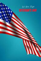 amerikan flagga veteran dag vektor design