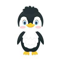 Pinguin. süß Pinguin Symbol. kalt Winter Symbol. Antarktis Vogel, Tier Illustration. vektor