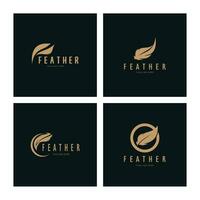 Feder Logo, Feder Stift Logo, Gesetz Feste Feder Logo Vektor einfach Design