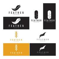 Feder Logo, Feder Stift Logo, Gesetz Feste Feder Logo Vektor einfach Design