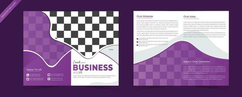 modern företags- bifold broschyr design mall vektor