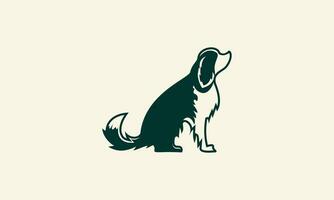 Linie Kunst Labrador Logo Design vektor