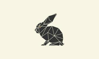 polygonal Hase modern Logo Design vektor