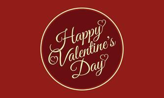 glücklich Valentinstag Tag Logo Vorlage vektor