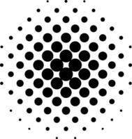 Halbton Kreise Größe Kreise Abstufungen Punkt Pop, Kunst Muster vektor