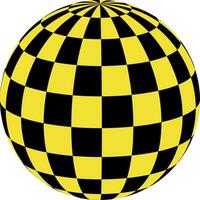 3d Kugeln Muster, Gelb schwarz Quadrate anders Projektionen, Taxi Logo vektor