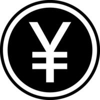 Chinesisch Yuan Symbol Zeichen Symbol, japanisch Yen Chinesisch Yuan Währung vektor