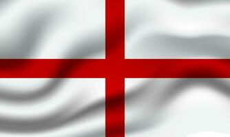 England Flagge 3d winken Banner Hintergrund vektor