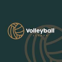 volleyboll logotyp, sport enkel design, illustration mall vektor