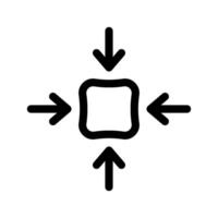 komprimieren Symbol Vektor Symbol Design Illustration
