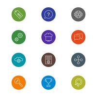 Satz von Vector SEO Search Engine Optimization Icons