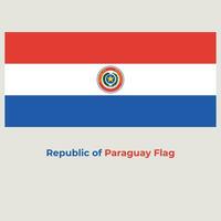 de paraguay flagga vektor