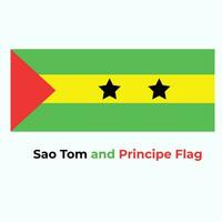 sao tom och principe flagga vektor