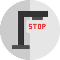 Stop-Schild-Vektor-Icon-Design vektor