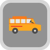 skola buss vektor ikon design