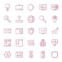 Satz von Vector SEO Search Engine Optimization Icons