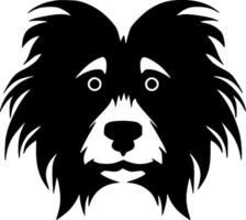 Hund - - schwarz und Weiß isoliert Symbol - - Vektor Illustration