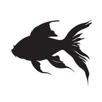 Goldfisch Silhouette Vektor