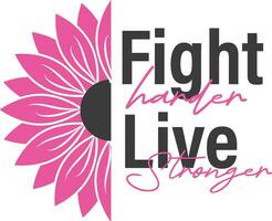 rosa band linje konst borsta stil. bröst cancer medvetenhet månad kampanj. ikon design för affisch, baner, t-shirt. vektor