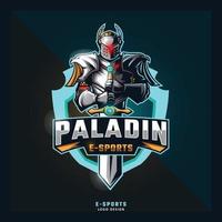 paladin sport maskot logotyp vektor