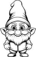 söt gnome vektor illustration