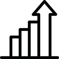 Wachstum Geschäft Symbol Symbol Vektor Bild. Illustration von das Fortschritt Gliederung Infografik Strategie Entwicklung Design Bild